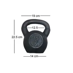 GENERICO - Pesa Rusa mancuerna 15 Kg gym ejercicio