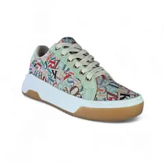 GENERICO - Tenis Mujer Tejido Artesanal Zapatilla Urbano Ecologico Dama- Verde