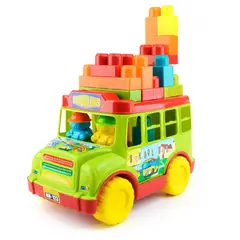 ENERGY PLUS - Autobús Didáctico de 19 Piezas Para Aprender Armar y Jugar