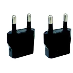 GENERICO - Adaptador Convertidor Enchufe Americano A Europeo X2