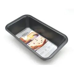 PRESS - Bandeja Rectangular para Pan Torta 27,2x15,2x6,7cm 77107 - Gris