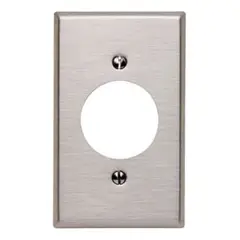 LEVITON - Tapa 84020-40 Metalica Para Toma Media Vuelta