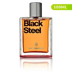 VICTORINOX - Perfume Black Steel Hombre 100 ml EDT