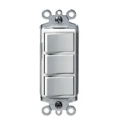 LEVITON - Interruptor Triple 1755-w Decora
