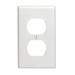 LEVITON - Tapa 88003 Toma Interruptor Doble Tradicional Blanca