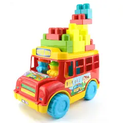 ENERGY PLUS - Autobús Didáctico de 19 Piezas Para Aprender Armar y Jugar