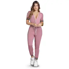 ATYPICAL - Enterizo Largo Mujer Palo De Rosa 86055