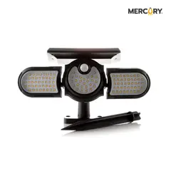 MERCURY - APLIQUE PARED SOLAR LED 25W 3000K M2-NEGRO 112L IP44 CON SENSOR