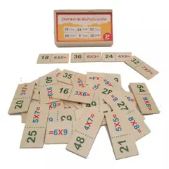 GENERICO - Juego de mesa Dominó infantil Multiplicación