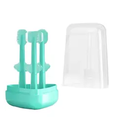 MUNDO BEBE - Cepillo De Dientes En Silicona Para Bebe niña X3
