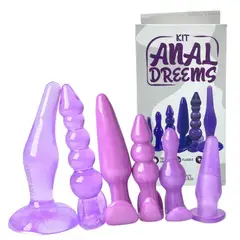 GENERICO - X6 Kit Plug Anal Premium Acostumbrador Consolador Silicona