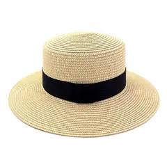 VELBROS - Pava Sombrero Mujer Dama Playa Cordobes Sol Gorro Fedora Uv - Beige