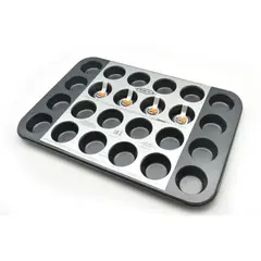 PRESS - Molde Para Mini Ponque Muffin 24 Unds 38.5X26X2 Cm 77122 - Gris
