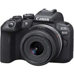 CANON - Cámara sin espejo EOS R10 kit lente 18-45
