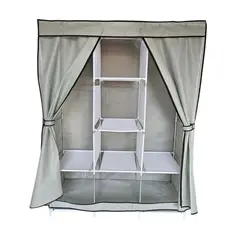 GENERAL - Closet Organizador Con Forro 88130 Zapatero Perchero Gris
