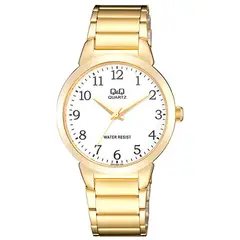 Q&Q - Reloj Hombre Qa42j004y Dorado + Estuche