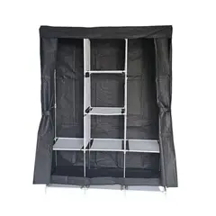 GENERAL - Closet Organizador Forro 88130 Zapatero Perchero Negro