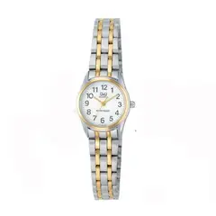 Q&Q - Reloj Mujer Vn17j404y Multicolor Bicolor Acero + Estuche