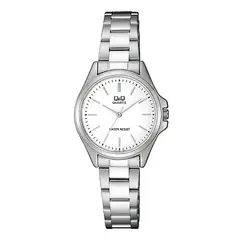 Q&Q - Reloj Dama Análogo Qa07j201y Plateado Acero + Estuche
