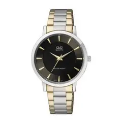 Q&Q - Reloj Mujer Casual Plata Q944j402y Fondo Negro + Estuche