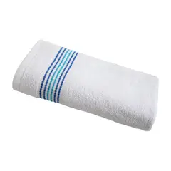 FATELARES - Toalla de Cuerpo Bonette Blanco Azul 70x140 cm 350gr