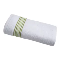 FATELARES - Toalla de Cuerpo Bonette Blanco Verde 70x140 cm 350gr