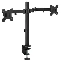 GENERICO - Soporte De Brazo Doble Para 2 Monitores Con Giro