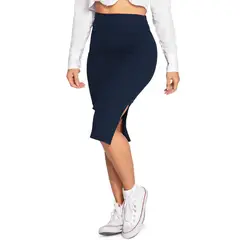 ATYPICAL - Falda Larga Mujer Azul Navy 34748