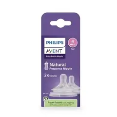 PHILIPS AVENT - Set x2 Chupos Flujo Rapido Avent Teteros Natural Response