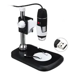 GENERICO - Microscopio 1600x Con Base Capilografo Usb Led