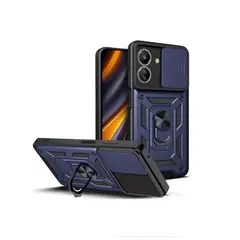 GENERICO - Funda Forro Armadura Con Soporte Anillo Para Xiaomi Redmi 13c