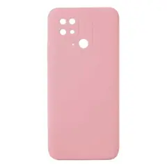 GENERICO - Forro Silicone Case compatible con Xiaomi Redmi 10c Rosado