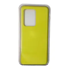 GENERICO - Forro Silicone Case compatible con Samsung S20 Ultra Amarillo