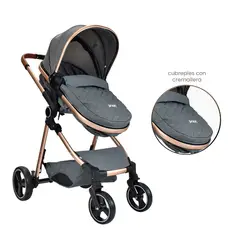 PRIORI - Coche Para Bebé Moises Mike Cs Gris