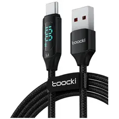 GENERICO - Cable de carga Toocki USB-A a USB-C 100W indicador LED 6A