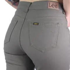 LEC LEE - PANTALÓN DRIL PARA MUJER - VERDE CLARO.-