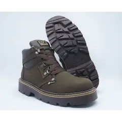 HERREROS - Bota Hombre Dotación Sin Puntera -Herreros- Petrolera Castaño