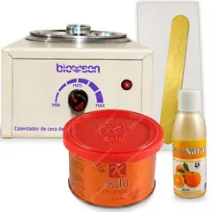 GENERICO - Combo Olla Cera Depilatoria Ceramiel Y Lienzos