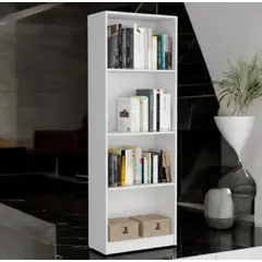 RTA MUEBLES - Estante Biblioteca Home Blanco 180.6x62.8x29.9 ELB 9580 RTA