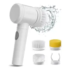 GENERICO - Cepillo Limpieza Electrico Usb Recargable Cocina Baño