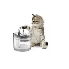 SKY - Fuente De Agua Para Mascotas Gatos Color Transparente