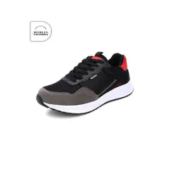 TELLENZI - Tenis Hombre Negro-Rojo 423