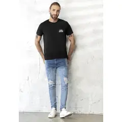 RUTTA - Camiseta Hombre Negro 1855