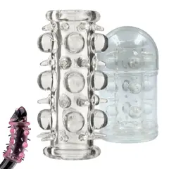 GENERICO - Funda Para Pene Anillo Retardante Con Texturas +grosor