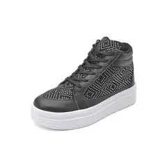 TELLENZI - Tenis Tipo Botin Dama Negro 1032