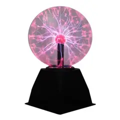 ZHOPI CO - Lampara Esfera Bola De Plasma Relampago Sensible Al Tacto