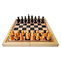 GENERICO - Ajedrez #3 Juego De Mesa Madera 30 Cm X 30 Cm Artesanal No 3