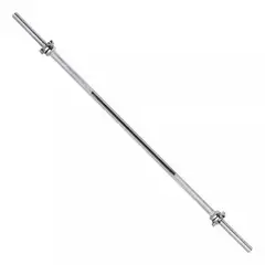 GENERICO - Barra Recta Cromada 120 Cms Para Entrenamiento