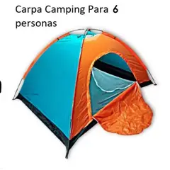 INFANTILES CAJUROMIX - Carpa Camping Para 6 Personas- Impermeable