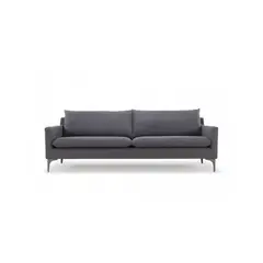 SOFA MARKET - Sofa Kona 2 Puestos Gris Oscuro